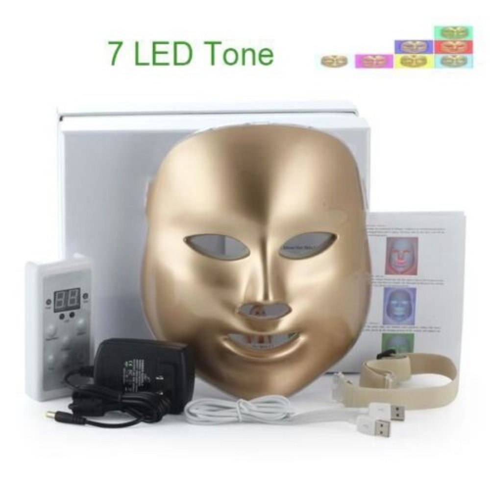 Facial 7 Color Electric LED Mask Photon Therapy Acne Removal Face Skin Care